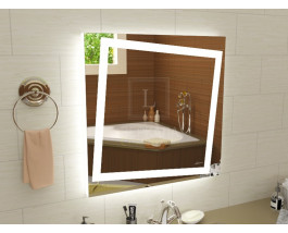 Квадратное LED зеркало с подсветкой для ванной Торино 70x70 см