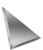 Треугольная зеркальная плитка серебро 250x250 мм