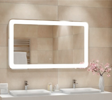 Зеркало для ванной с подсветкой Милан 120х80 см